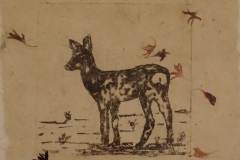 "Bambi" avosyövytys ja chine collé, 2019