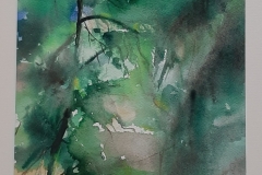 "Metsä" akvarelli, 2019